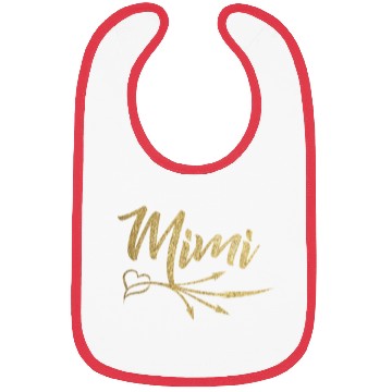 Discover Gold Arrow Heart Mimi Bibs