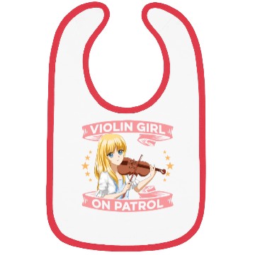 Discover Violin Violinist Girl Bibs
