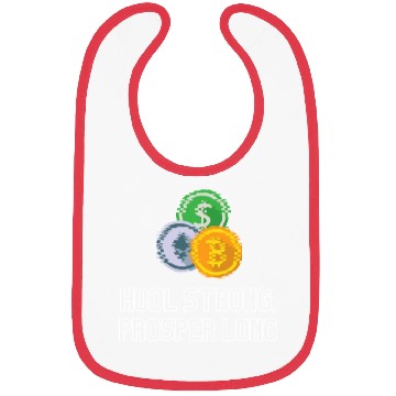 Discover HODL strong, prosper long Bibs