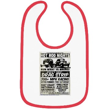 Discover Vintage Hot Rod Classic Drag Racing Poster #9 Bibs