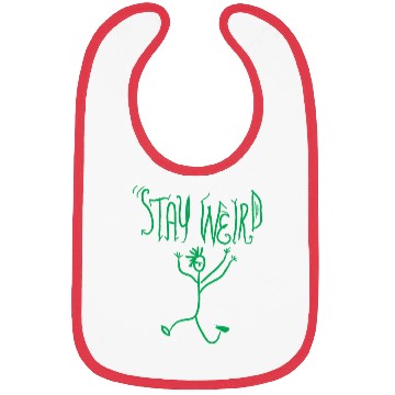 Discover stay weird Bibs