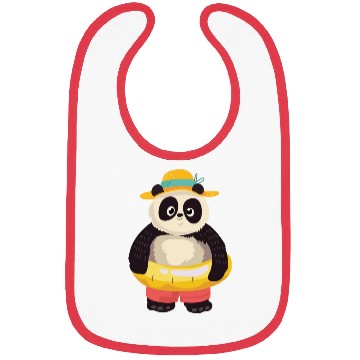 Discover A Panda With A Floater Bibs