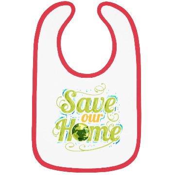 Discover Logo Save Our Home For Earth Day Bibs