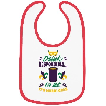 Discover Mardi Gras Carnival Beer Drinking Parade Party Bibs