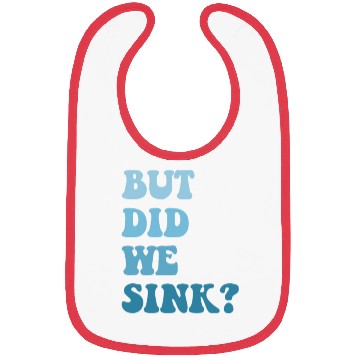 Discover But Did We Sink Vintage Flatboat Pontoon Captain Bibs