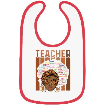 Discover Black Smart Teacher Afro Love Melanin African Bibs
