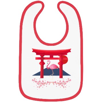 Discover Japanese flamingo Bibs