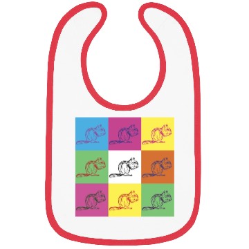Discover Squirrel Design Bibs