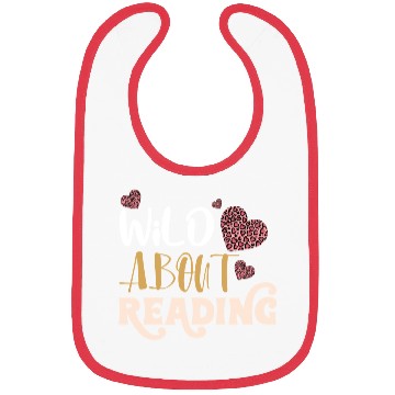 Discover Wild About Reading Leopard Print Book Lover Bibs