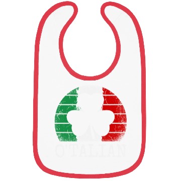 Discover O'talian St. Patrick Italian Pride Italy Flag Bibs