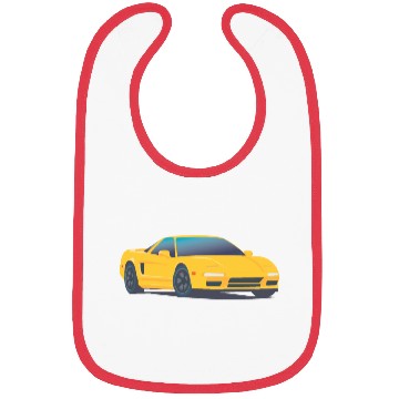 Discover Yellow super car Bibs