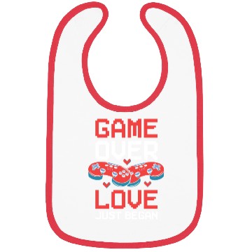 Discover Valentine's Day Gamer Playing Video Game Couples Bibs