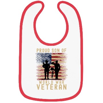 Discover Proud Son of World War 2 Veteran Bibs