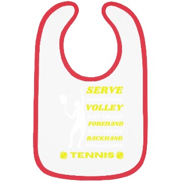 Discover Tennis Player Serving with Hitting Techniques Bibs