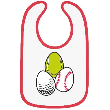 Discover Sports Easter Egg Tennis Athletic Baseball Game Bibs
