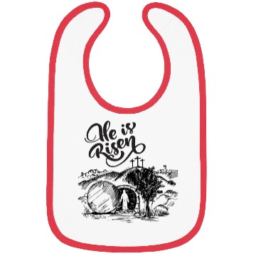 Discover He Is Risen - Black Drawing HD Bibs