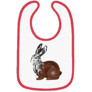 Discover Chocolate Easter bunny in a high-gloss chrome look Bibs
