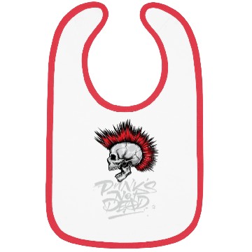 Discover skeleton Bone Skull Punk Rock Band Metal Music Bibs