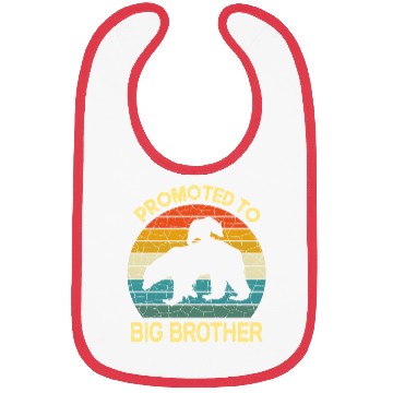 Discover Promoted to big brother Bear Gift, baby birthday Bibs