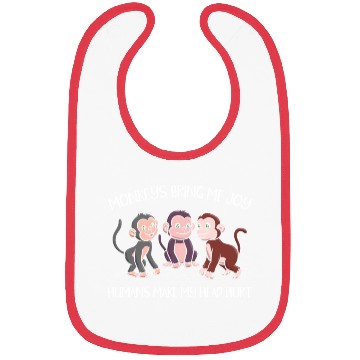 Discover Monkey Wildlife Animal Zookeeper Monkey Whisperer Bibs