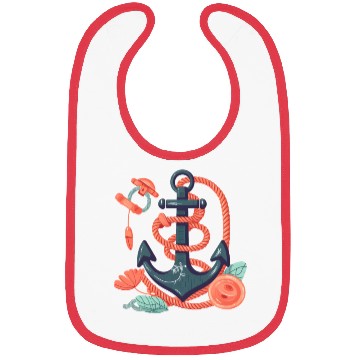 Discover Awesome Anchor Comic Style Maritime Adventure Bibs