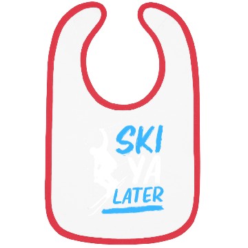 Discover Funny Skiing Winter Vacation Ski Ya Later Bibs