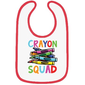 Discover Crayon Squad Student Back To School Bibs