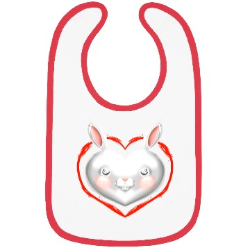 Discover Sweet Easter Bunny Heart On Easter Bibs