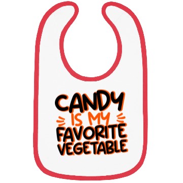 Discover Candy Is My Favorite Vegetable 3 Bibs