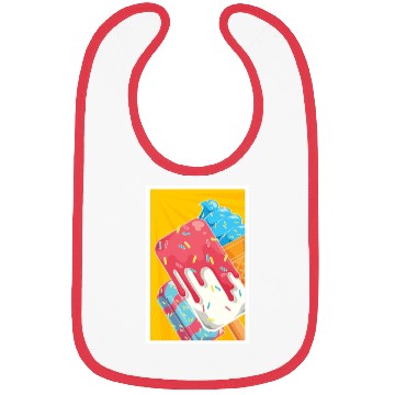 Discover Sweets Lover Foodie Pop Art Dessert Ice Cream Bibs