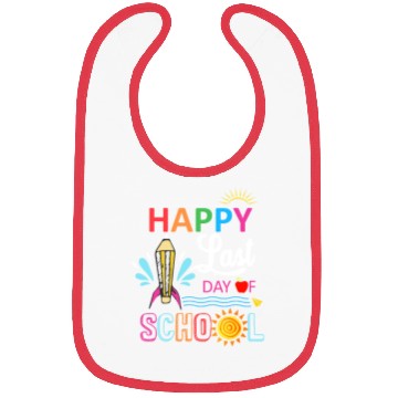Discover Happy Last Day Of School Teacher Boys Girls Kids Bibs