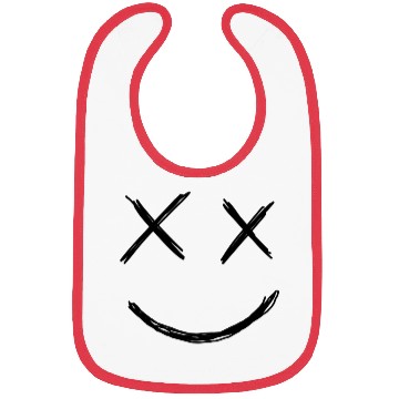 Discover Acid House Smile Face Sticker X X Bibs