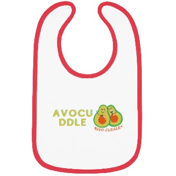 Discover funny avocado logo Bibs