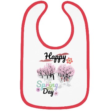 Discover Seasons Greetings for Spring, Happy Spring Graphic Bibs