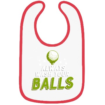 Discover Always Wash Your Balls Golf Golfing Bibs