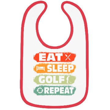 Discover Eat Sleep Golf Repeat Par Bibs Golfing