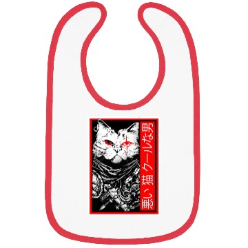 Discover Samurai Cat: "Bad Cat, Cool Dude" with Japanese Te Bibs