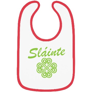 Discover Slainte Shamrock Cheers Salute St. Patrick's Day Bibs
