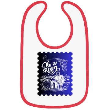 Discover He Is Risen. Angel and singing; Classic drawing Bibs