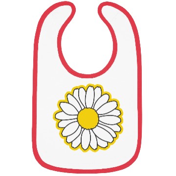 Discover yellow daisy flower Bibs