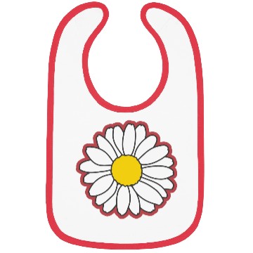 Discover red daisy flower Bibs