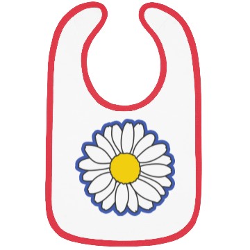 Discover blue daisy flower Bibs