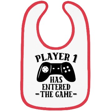 Discover Player 1 Has Entered The Game Bibs