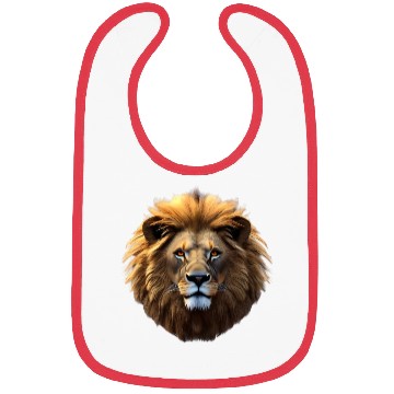 Discover Lion, lion head Bibs