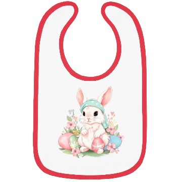 Discover Cute Sweet Easter Bunny Rabbit Easter Eggs Bibs