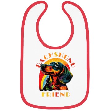Discover Dachshund The Best Friend Bibs