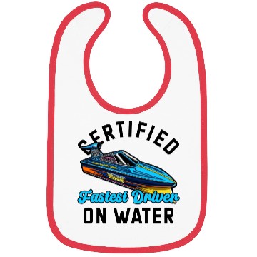 Discover Drag Boat Racing Racer Speed Motor Boat Driver Bibs