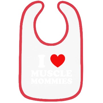 Discover I Love Muscle Mommies Bibs