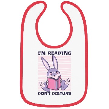 Discover Studying Rabbit Lover Reading Books Student Bibs