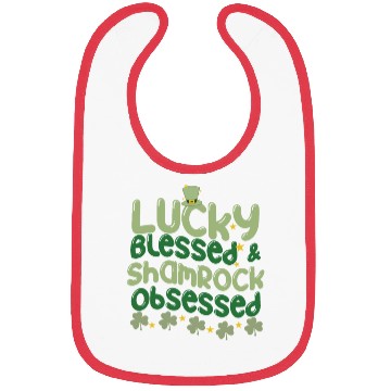 Discover Lucky Blessed & Shamrock Obsessed Bibs